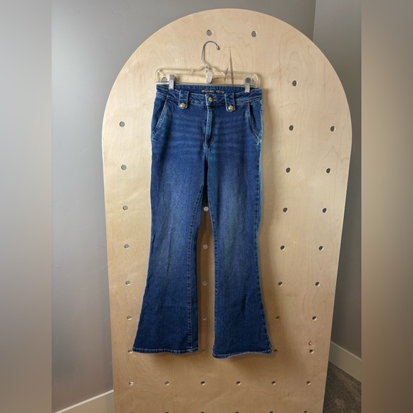 Michael Kors Women’s Medium Wash Mid Rise Bootcut Denim Jeans Size 6 - Picture 1 of 8